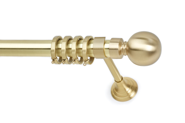 Anartisi Κουρτινόξυλο Φ35 Liberty Χρυσό Σατινέ